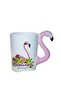 3D Flamingo Design Hand-Painted Ceramic Mug 300 ml |   Animal Mug Special Gift - 6