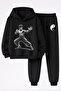 Kung-Fu Printed 3-Ply Sweatshirt and Trackpants Children's Bottom-Upper Set