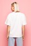 Women's Oversized T-Shirt Sea Shell Lover Printed White – Crew Neck, 100% Cotton Compact Single Jersey 24/1 - 3