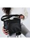 Soft Leather Stone Detailed Multi-Compartment Large Volume Women's Shoulder Bag - 4