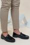 Black Patent Leather Men's Loafer Shoes |   Casual Corcik Unisex Daily Shoes - 3