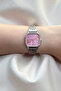 Women's Square Wristwatch Metal Silver Band in Special Box - 2