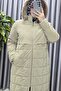 Women's Clothing Plus Size French Oversize Nova Fabric Quilted Patterned Hooded Furry Winter Long Puffer m - 4