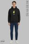 Dear Couple Combination Avocado Printed Hoodie Hooded Fleece-Lined Oversized Cotton Sweatshirt 2-Piece Set - 6