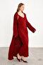 Bordo Liora Double Set – Dress & Cape - 4