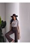 Polo Neck Scarf Detail Short Sleeve Slim Fit Knit Bluse