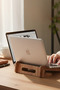 Ergonomic Wooden Laptop Stand Laptop Riser Decorative and Compatible with All Models - 2