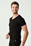 Men's 2-Pack Short Sleeve V-Neck Cotton Modal Fabric Stretch Fabric T-Shirt Undershirt - 3