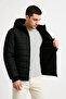 Ozbay Men's Puffer Hooded Zip-Up Jacket Water-Repellent Quilted Lined Fabric Pockets Winter - 2