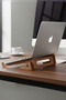 Ergonomic Wooden Laptop Stand Laptop Riser Decorative and Compatible with All Models