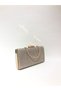Gold Color Big Stone Material Evening Dress Portfolio Clutch Women's Bag Can Be Used in Hand and with Long Strap - 2