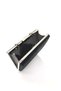 Black Color Big Stone Material Evening Dress Portfolio Clutch Women's Bag Can Be Used in Hand and with Long Strap - 3