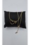 Stainless Steel Gold Color Heart Detailed Letter Necklace – Letter F - 7