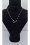 Stainless Steel Silver Color Heart Detailed Letter Necklace – Letter C - 2