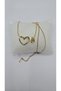 Stainless Steel Gold Color Heart Detailed Letter Necklace – Letter g - 5