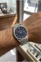 Excellent Modern Men's Wristwatch |   42 mm Steel Case, Navy Blue Dial, 5 Atm - 3