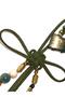 Handmade Suede String Lucky Charm |   Purple and Khaki Green Color Options - 3