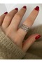Limited Edition - Zircon Stone Bottom Adjustable Women's Ring - 3