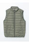 Lcwaikiki Classic Green Standard Fit Stand Collar Men's Puffer Vest - 6