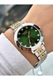 Special Design Steel Band Steel Case Gold-Green Color Women Wristwatch Jg04288Mr - 3