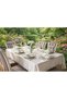 Tablecloth 26 Piece Tablecloth Set 160X260 Helena Stylish Tableware with Runner, Napkins and Rings