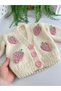Strawberry Children's Cardigan / Hand Knitted Cardigan