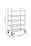 5-Tier Kitchen Trolley 107x55x147 cm Stainless Steel - 7