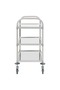 3-Tier Kitchen Trolley 95x45x83.5 cm Stainless Steel - 2