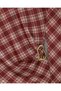 Plaid Patterned Blouse with Side Buckle - 5