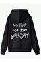 Women's Back Printed Hooded Sweatshirt - 2