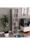 CD Cabinet Concrete Grey 21x20x88 cm Engineered Wood