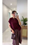 Dlvin Delissa Burgundy Sweater Knitwear