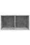 Vinyl Storage Box Concrete Grey 71x34x36 cm Engineered Wood - 5
