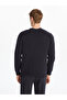 Navy Blue Standard Fit V-Neck Men's Knitwear Cardigan - 4