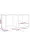 Vinyl Storage Box Black 71x34x36 cm Engineered Wood - 3