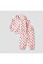 Polka Dot Print Zip Through Hoodie and Joggers Set - 2