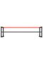 Work Bench Frame Matte Black and Matte Red 220x57x79 cm Metal - 6
