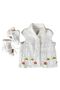 - Kadir 7704 6511 Hand Knitted Girl's Embroidered Vest - Booties 2-Piece Set / 1 - 2 Years Old - 3