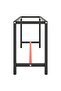 Work Bench Frame Matte Black and Matte Red 170x50x79 cm Metal - 4