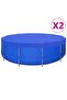 Pool Covers 2 pcs PE Round 460 cm 90 g/m²