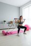 5-Piece Pilates Set – 10mm Pilates Mat + Studio Ball + 1kg X2 Dumbbells + Jump Rope – Home Fitness