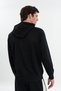 Boxy Men's Hooded Black Sweatshirt - 5