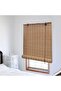 Roller Blind Bamboo 100x220 cm Brown