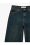 Cotton Low Waist Straight Leg Loose Cut Denim Trousers - Loose Straight Fit Jeans - 6