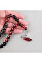 Efe Boy Capsule Cut 10X13Mm Prayer Beads with Crimped Amber Tassels - 2