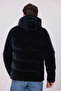 Men's Black Winter Nova Fabric Water and Windproof Detachable K Hooded Puffer Jacket with Inner Pocket - 7