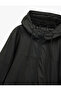 Long Sleeve Zippered Pocket Detailed Water Repellent Hooded Raincoat - 5
