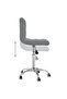 Swivel Office Chair Light Grey Fabric - 5