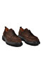 54083 Genuine Leather Brown Nubuck Men's Casual Shoes