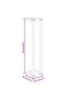 Towel Rack Black 12.5x12.5x60 cm Iron - 3
